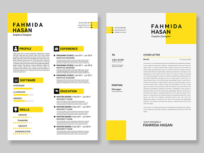 PSD 简历和求职信模板(PSD Resume & Cover Letter Templates)