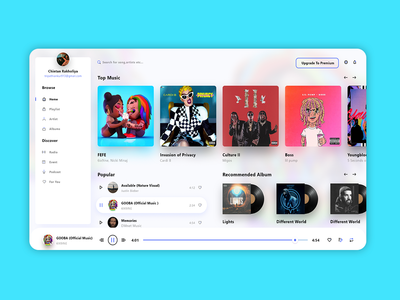 音乐播放器界面(Music player UI)
