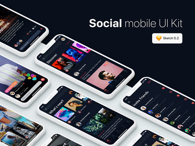 社交移动 UI 套件(Social Mobile UI Kit)