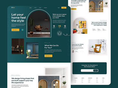 室内设计机构-登陆页面(Interior Design Agency- Landing Page)