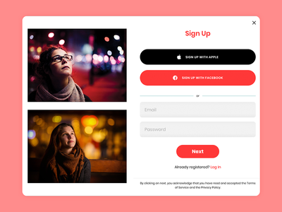 Web 注册概念(Web Sign UP Concept)
