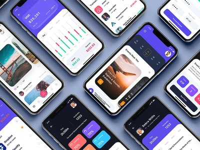 Neon - 基于卡片的多用途 UI 套件(Neon - Multipurpose Card-based UI Kit)