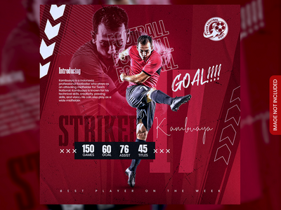 足球和足球比赛日程俱乐部广场社交媒体横幅(Soccer and football match schedule club square social media banner)