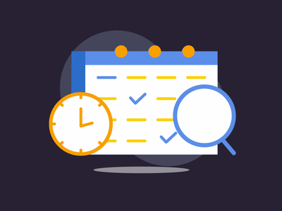 平面样式的日历图标(Calendar icon with flat style)