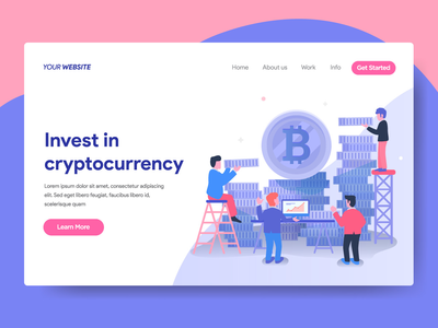 加密货币投资登陆页面模板(Landing page template of Cryptocurrency Investment)