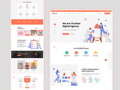数字代理登陆页面(Digital Agency Landing Page)