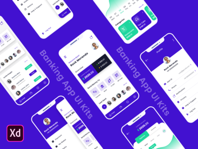 银行钱包应用程序 UI 套件(Banking Wallet App UI Kits)