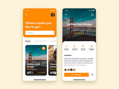 旅行移动应用程序概念(Travel mobile app concept)