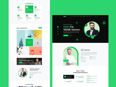 Medisa 创意作品集网页模板（精简版）(Medisa Creative Portfolio Web Template ( Light Version ))