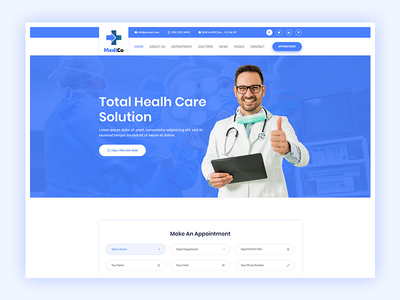 Medico - 医疗/牙医网站(Medico - Medical/Dentist Website)