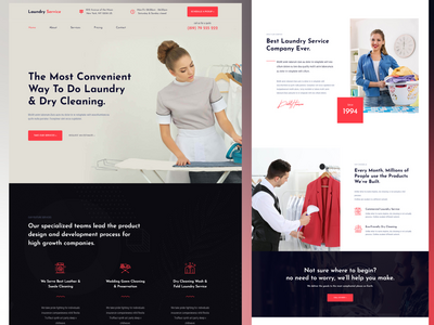 洗衣服务 Html Web 模板(Laundry Service Html Web Template)