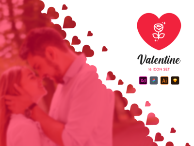 情人节图标集(Valentine Icon Set)