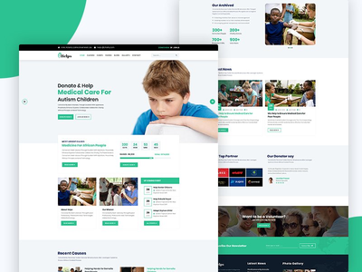 #03 帮助 - 非营利慈善和筹款 Web 模板(#03 Help's - Non-Profit Charity & Fundraising Web Templates)