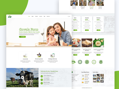 #03 Gowala-奶牛场和生态产品模板(#03 Gowala- Dairy Farm & Eco Products Templates)