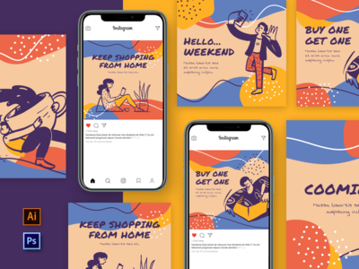 Instagram 帖子模板 Beats - Easytemp(Instagram Post template Beats - Easytemp)