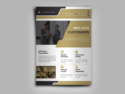 公司业务传单设计模板(Corporate Business Flyer Design Template)