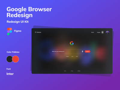 谷歌浏览器重新设计模板(Google Browser Redesign Template)