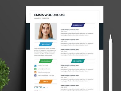 现代简历模板(Modern Resume Template)