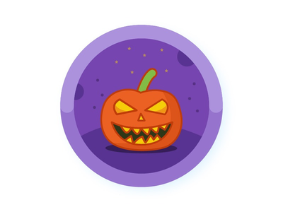 南瓜图标徽章(Pumpkin Icon Badge)