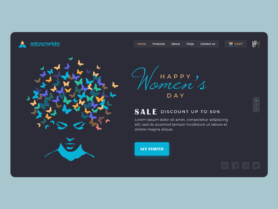 妇女节特卖登陆页面(Women's Day Sale Landing Page)