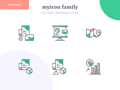 营销图标 v7 |麦康(Marketing Icon v7 | Myicon)
