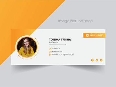 电子邮件签名模板或电子邮件页脚(Email signature template or Email footer)