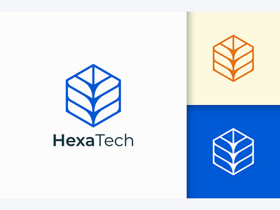 蓝色技术标志(Technology Logo in Blue Color)