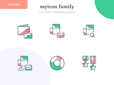 营销图标 v8 |麦康(Marketing Icon v8 | Myicon)