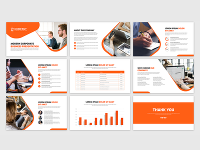 抽象演示滑块模板设计(Abstract presentation slider template design)