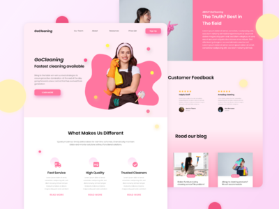 清洁登陆页面(Cleaning Landing Page)