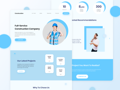 建设登陆页面(Construction Landing Page)