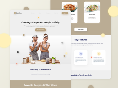 烹饪登陆页面(Cooking Landing Page)