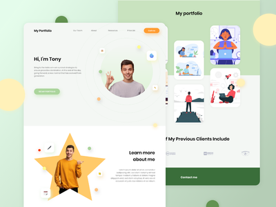 投资组合登陆页面(Portfolio Landing Page)