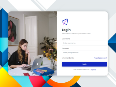登录页面UI设计(Login Page UI Design)