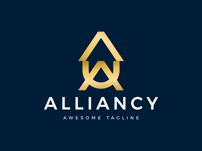 现代 A 标志模板(Modern A Logo Template)