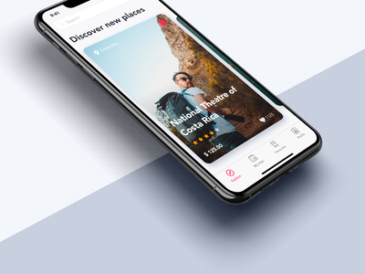 发现 Travel App 的新地点 UI(Discover new places UI for Travel App)