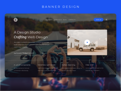横幅设计用户界面(Banner Design UI)
