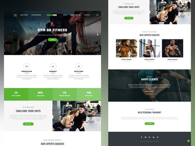 现代健身房和健身 Html 模板(Modern Gym & Fitness Html Template)