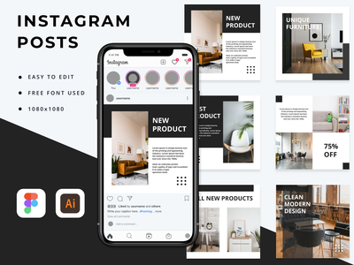 社交媒体帖子模板 - Bamstemp(Social media post template - Bamstemp)