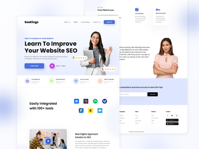 SEO网站登陆页面(SEO Website Landing Page)