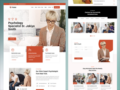 心理学HTML模板(psychology Html Template)