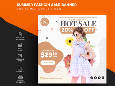 夏季时尚传单(Summer Fashion Flyer)