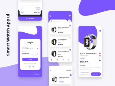 智能手表应用界面(Smart Watch App UI)