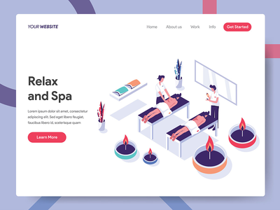 放松和水疗插图(Relax and Spa Illustration)