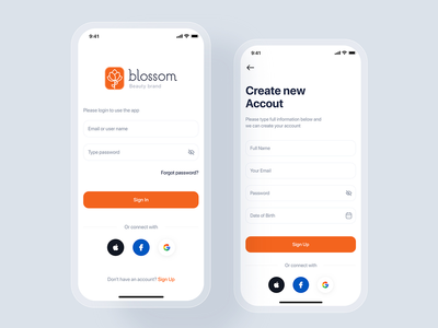 Blossom Beauty 移动 UI 概念(Blossom Beauty mobile UI concept)
