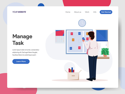 商人在船上管理任务(Businessman Managing Task On Board)