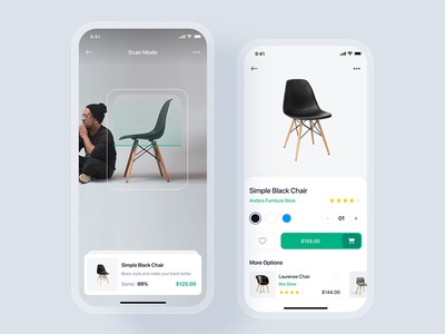 家具移动应用程序概念(Furniture mobile app concept)