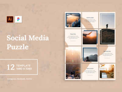 Instagram 拼图模板 V.3(Instagram Puzzle Template V.3)