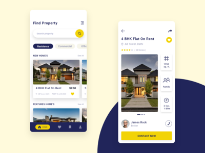 物业App画面设计(Property App Screen Design)