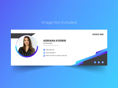 电子邮件签名模板或电子邮件页脚(Email signature template or Email footer)